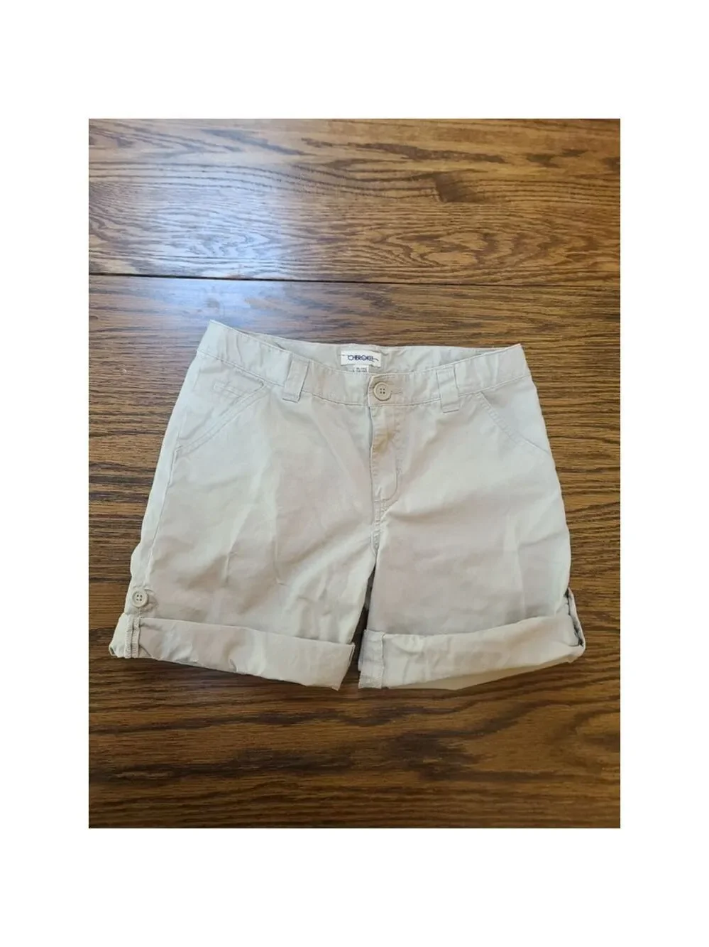 Cherokee Girls XL 14/16 Beige Casual Shorts with Pockets